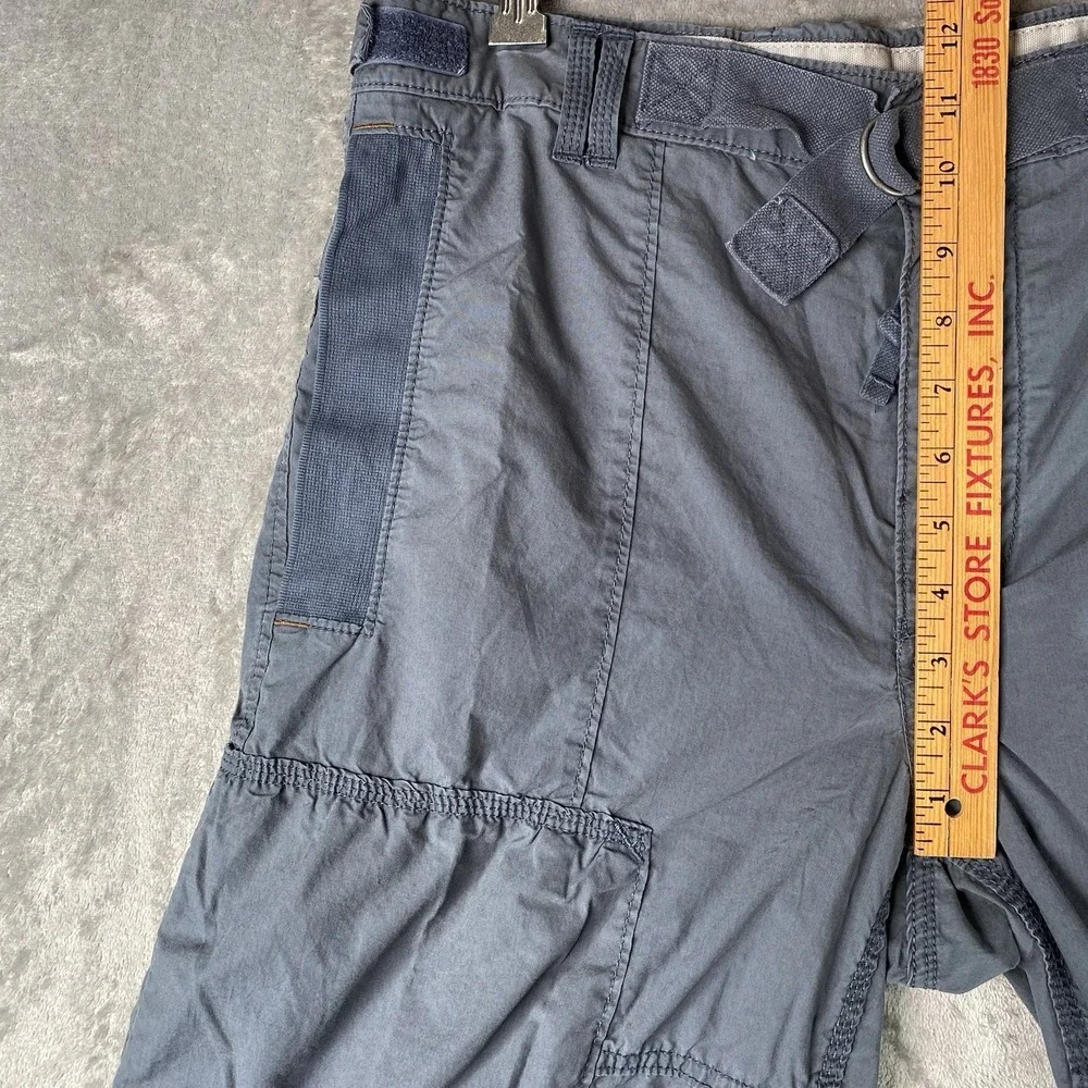 Vintage Gap Pants Mens Size 32x32 Blue Grey Y2K Paratrooper Skater Cargo Belted